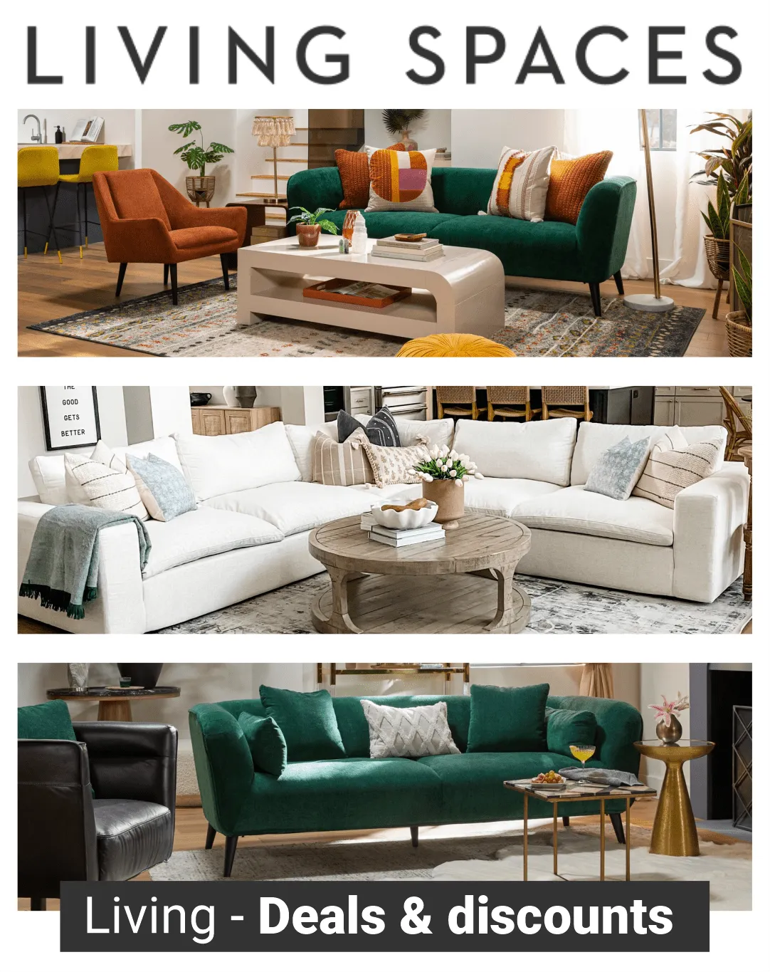 Weekly ad Living Spaces savings from July 19 to August 3 2025 - Page 1