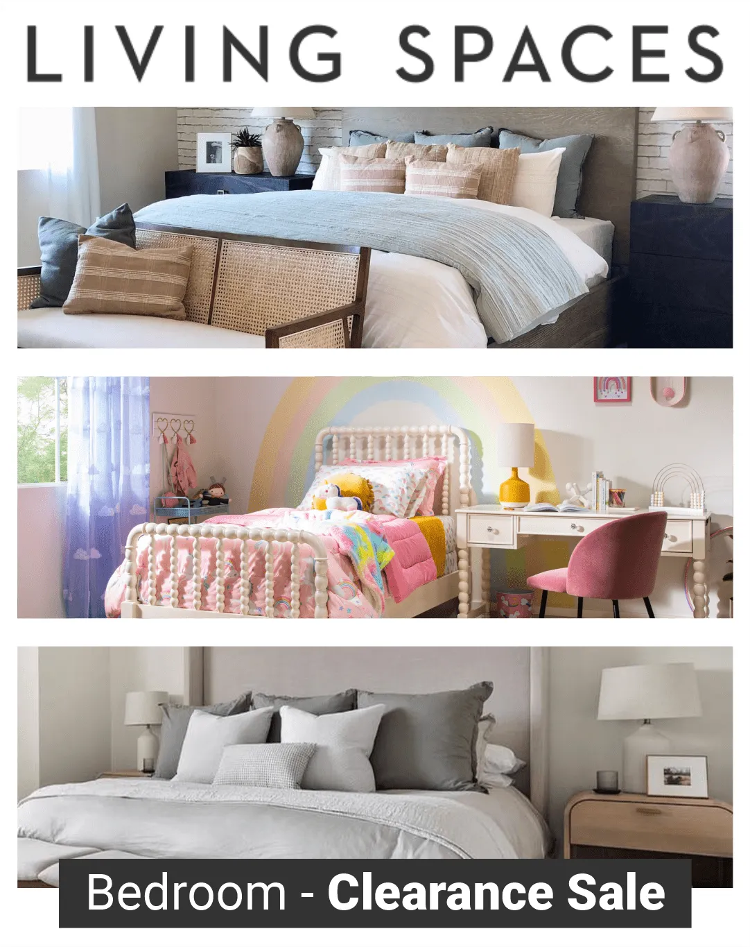 Weekly ad Living Spaces Bedroom Furniture & Mattresses Deals from September 3 to September 18 2025 - Page 1