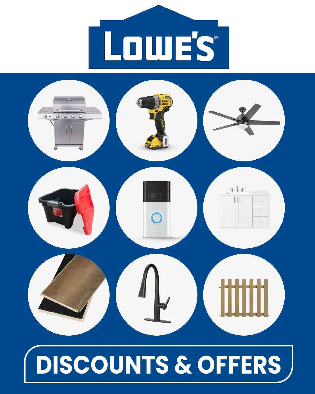 Weekly ad Lowe's Home & Outdoor Deals from June 4 to June 9 2024 - Page 1