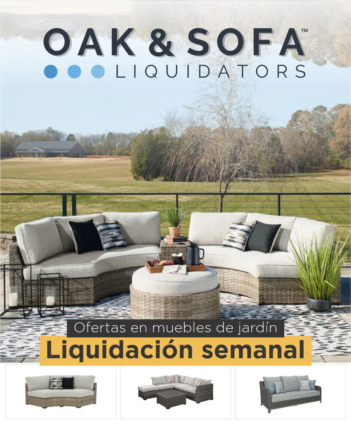 Oak Liquidators Ofertas: Muebles Jardín - 2 de agosto 7 de agosto 2024