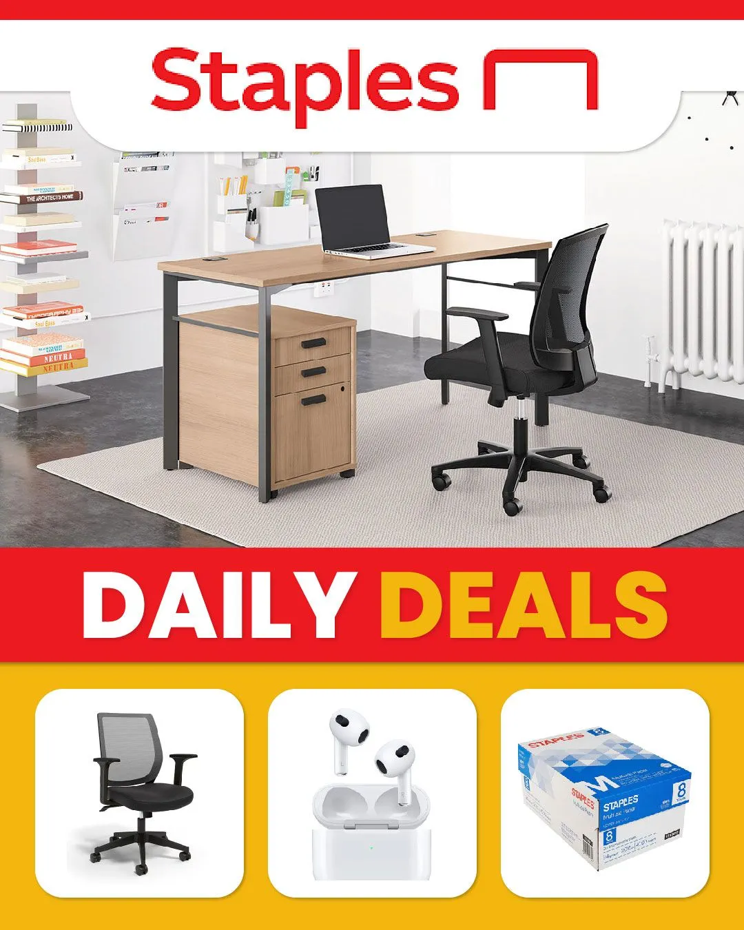 Weekly ad Staples Office Supplies Deals from September 10 to September 25 2025 - Page 1