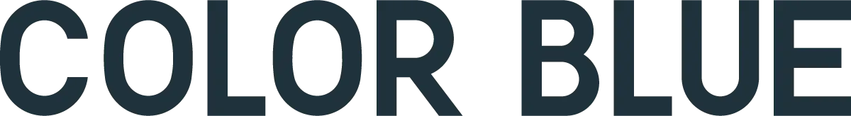 Color Blue logo de catálogo