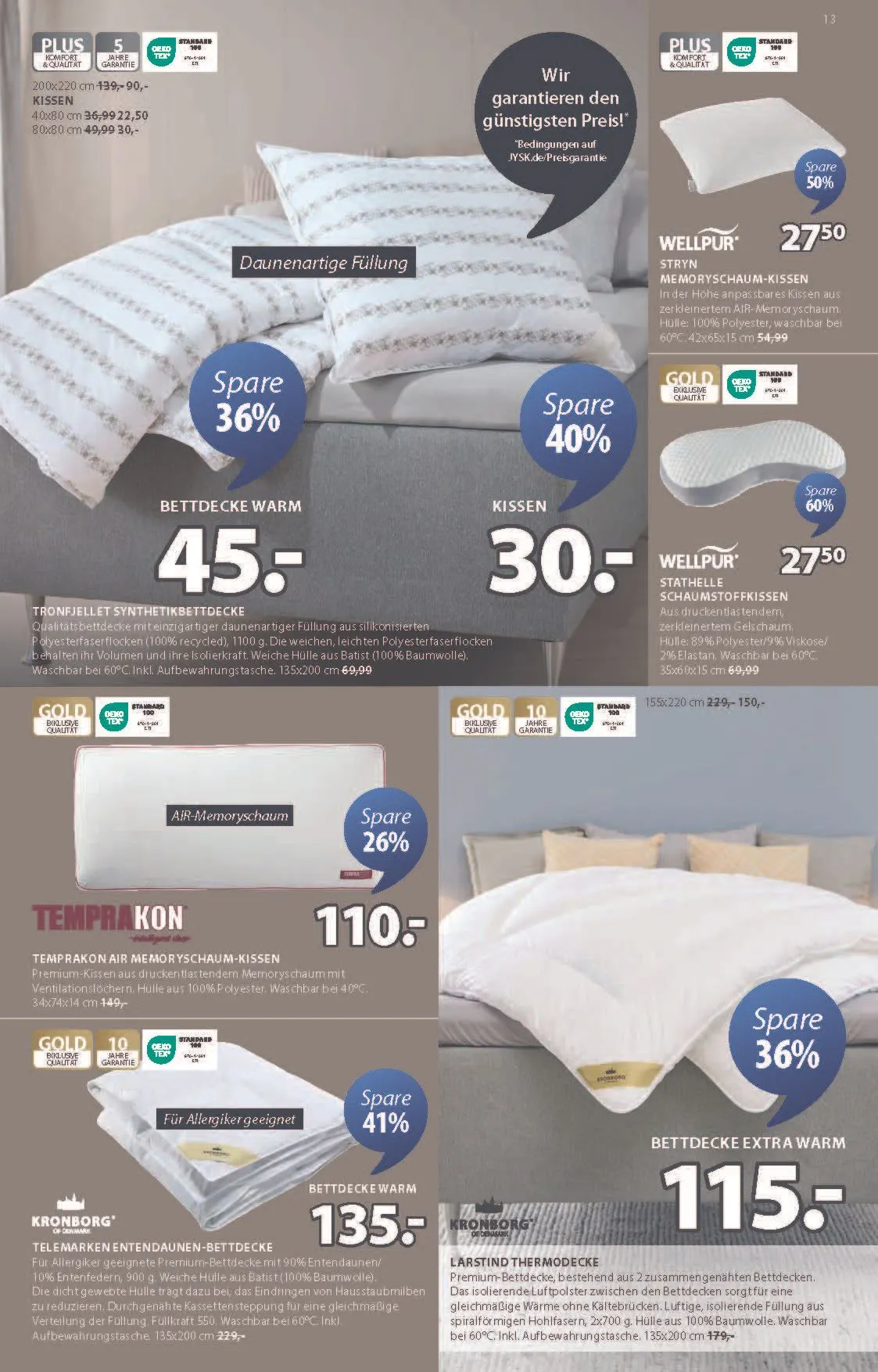 JYSK Deals & Rabatte von 7. März bis 29. März 2025 - Prospekt seite 13