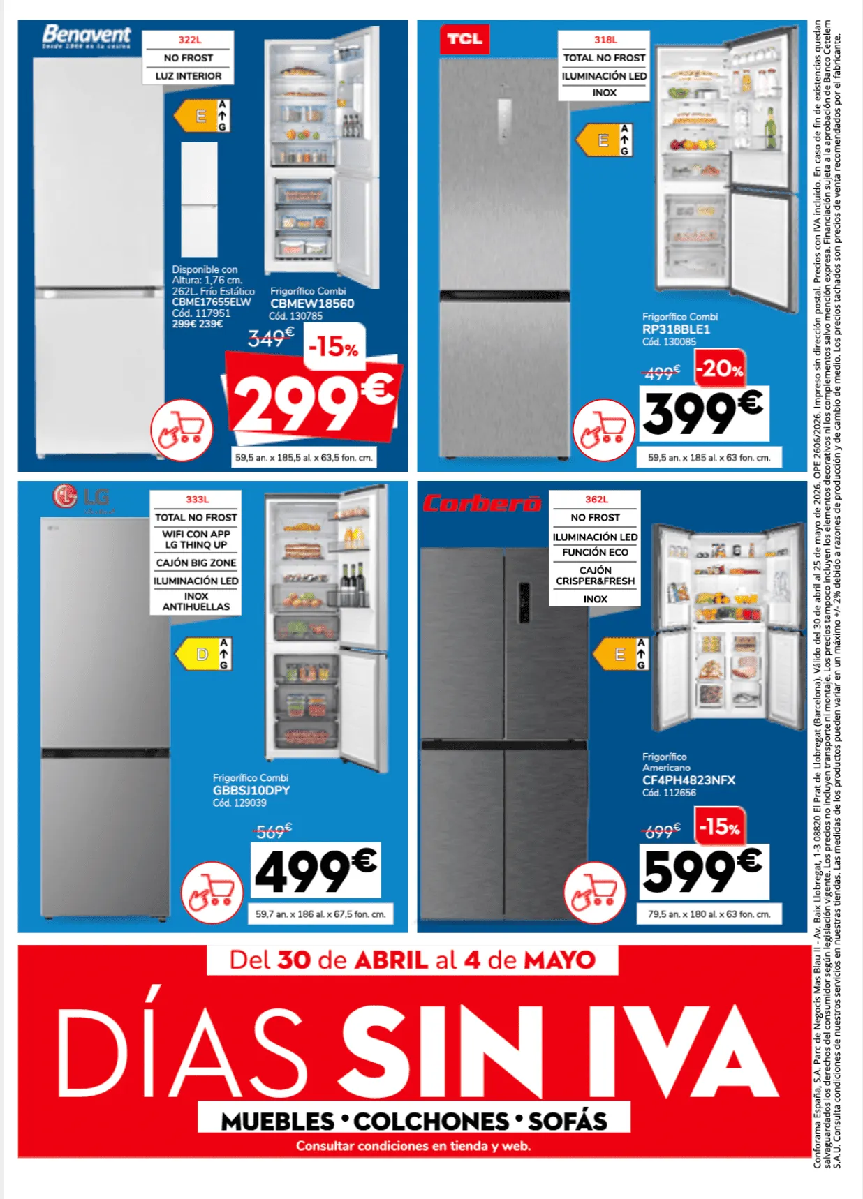 Catálogo de  Catálogos de Conforama 30 de abril al 25 de mayo 2026 - Página 16