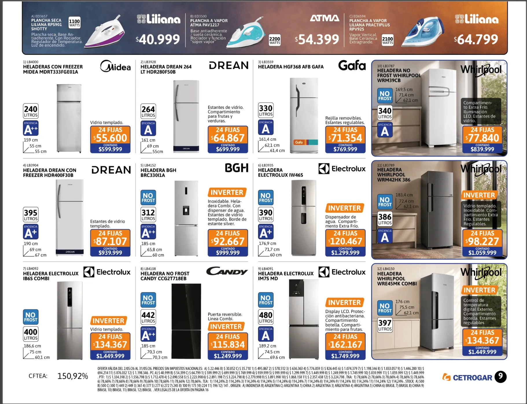 Ofertas de Catalogo Cetrogar 1 de mayo al 31 de mayo 2026 - Página 9 del catálogo