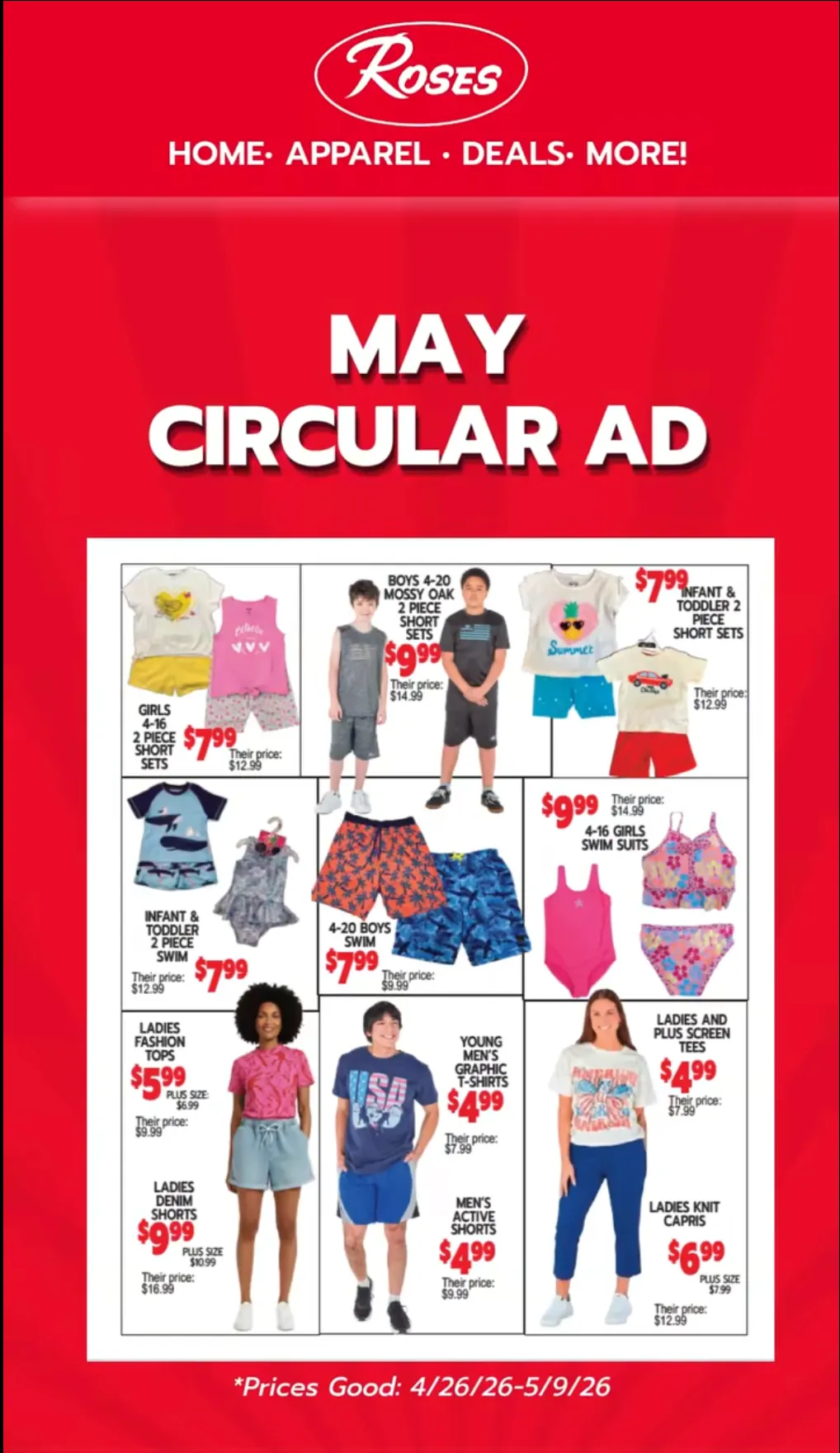 Weekly promotion Roses Discount Store weekly ads spanning from May 21 to May 31 2026 - Page 2 for Catalogue 365