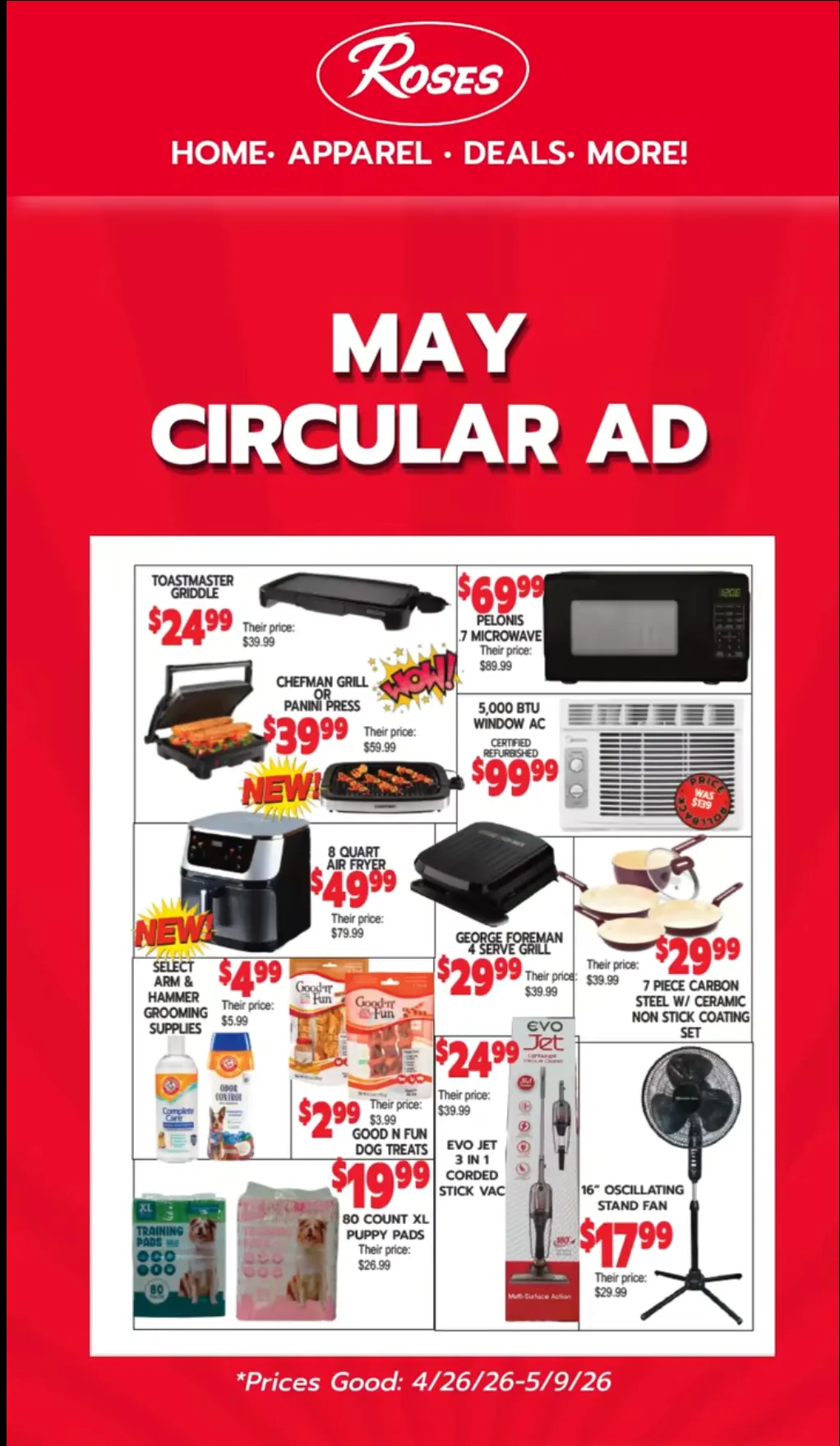 Weekly promotion Roses Discount Store weekly ads spanning from May 21 to May 31 2026 - Page 4 for Catalogue 365