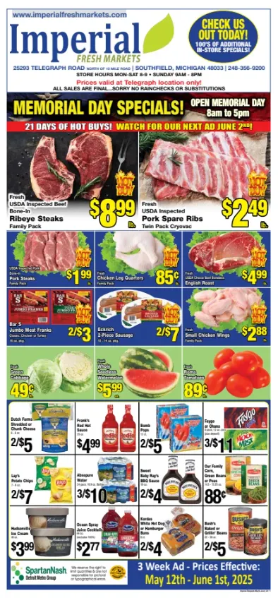Weekly ad Imperial Fresh Markets Deals from May 20 to June 1 2025 - Page 