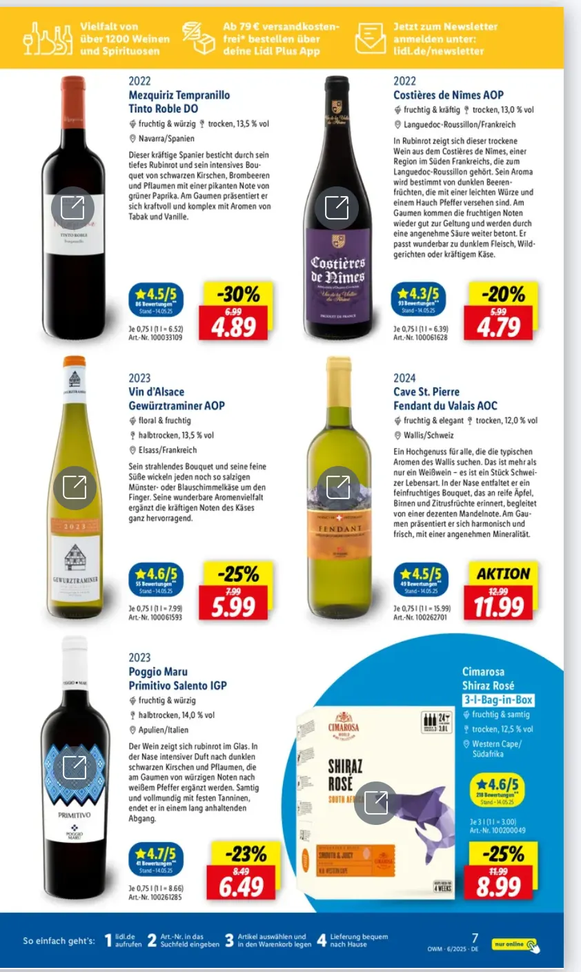 Lidl Prospekt von 22. Juni bis 30. Juni 2025 - Prospekt seite 7