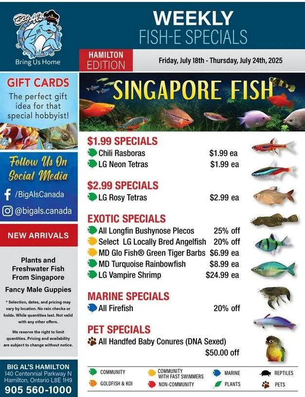  Big Al's Pets flyers from July 18 to July 25 2025 - flyer page 