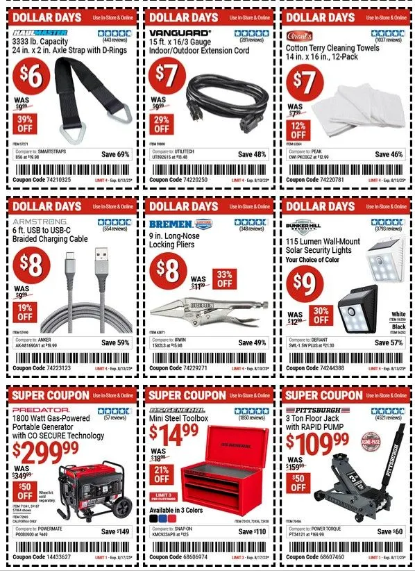Weekly ad Harbor Freight Cupons from July 31 to August 13 2025 - Page 7
