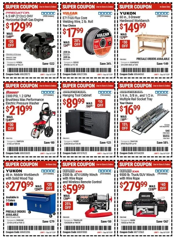 Weekly ad Harbor Freight Cupons from July 31 to August 13 2025 - Page 12