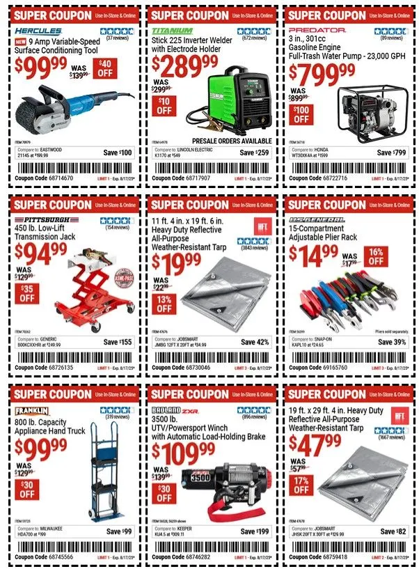 Weekly ad Harbor Freight Cupons from July 31 to August 13 2025 - Page 10