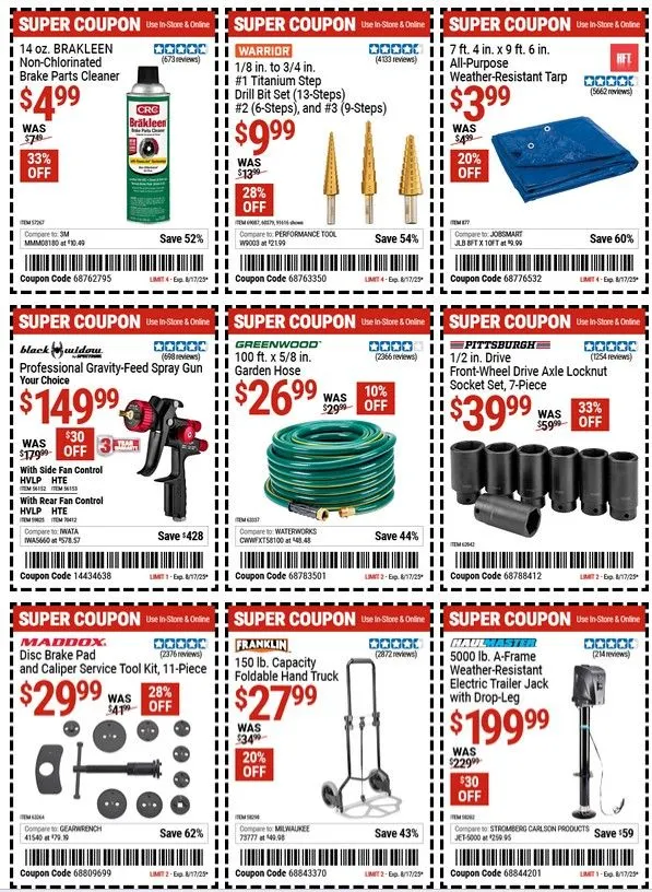 Weekly ad Harbor Freight Cupons from July 31 to August 13 2025 - Page 9