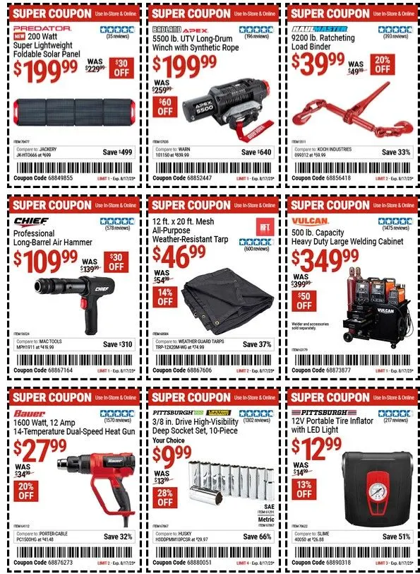 Weekly ad Harbor Freight Cupons from July 31 to August 13 2025 - Page 8