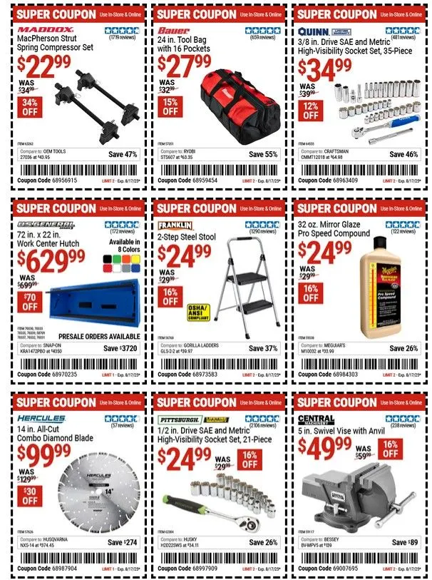 Weekly ad Harbor Freight Cupons from July 31 to August 13 2025 - Page 2