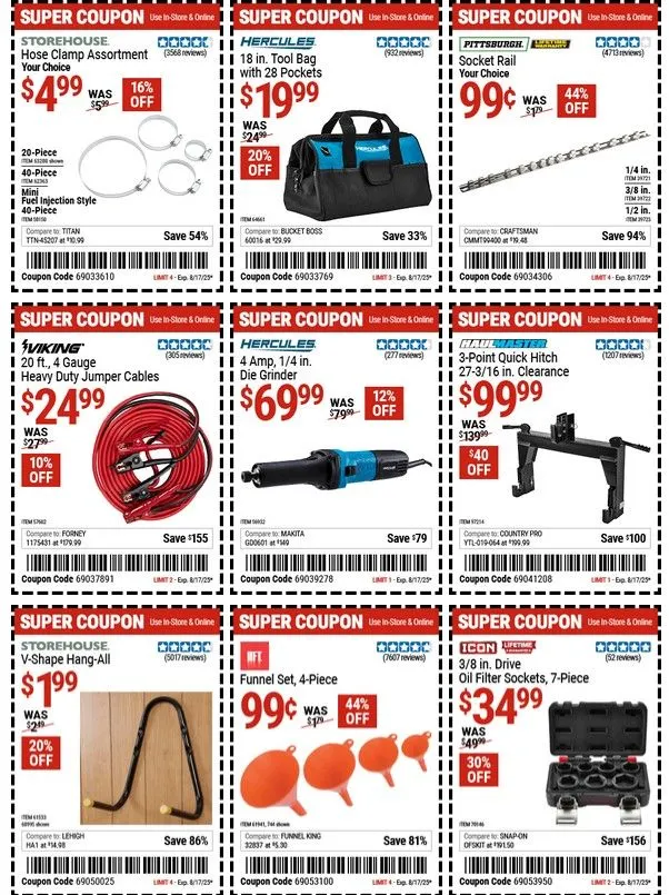 Weekly ad Harbor Freight Cupons from July 31 to August 13 2025 - Page 4