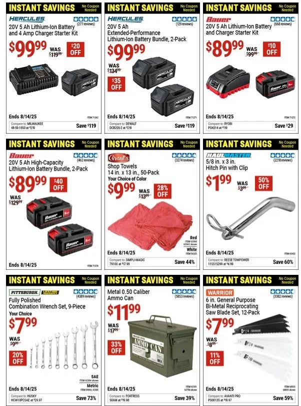 Weekly ad Harbor Freight Cupons from July 31 to August 13 2025 - Page 3