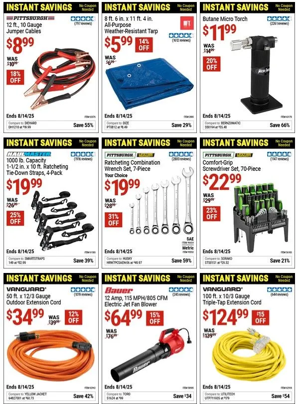 Weekly ad Harbor Freight Cupons from July 31 to August 13 2025 - Page 6