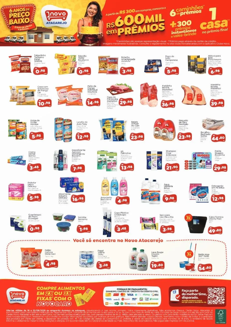 Encarte de Folhetos Novo Atacarejo 18 de agosto até 22 de agosto 2025 - Pagina 2