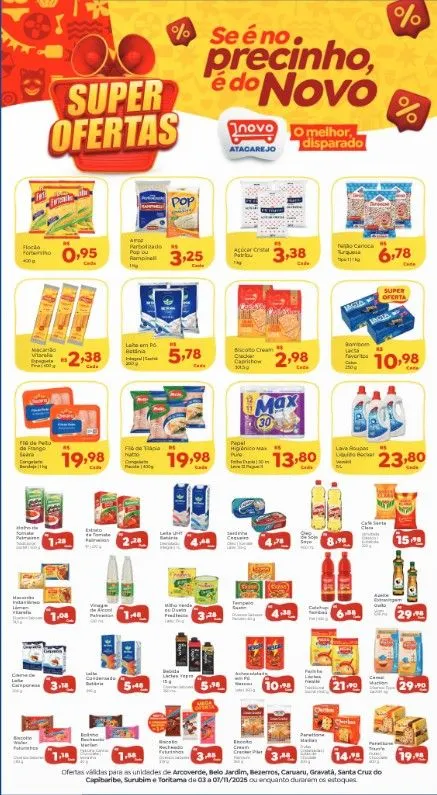 Folhetos Novo Atacarejo  - 3 de novembro 7 de novembro 2025