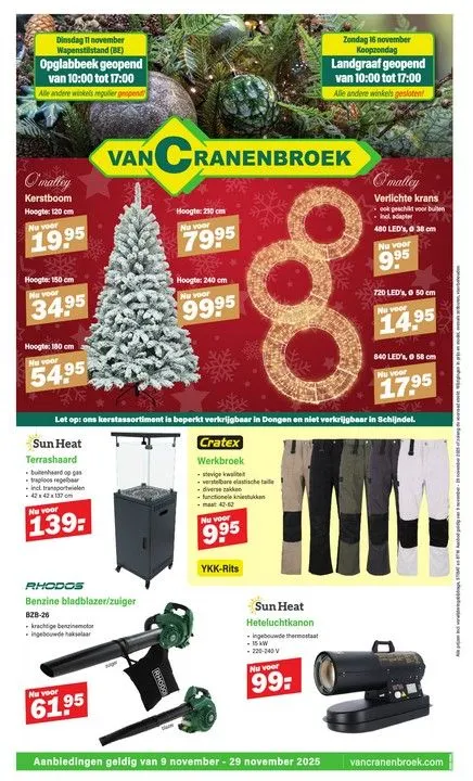 Van Cranenbroek Folder van 9 november tot 29 november 2025 - Folder pagina 1