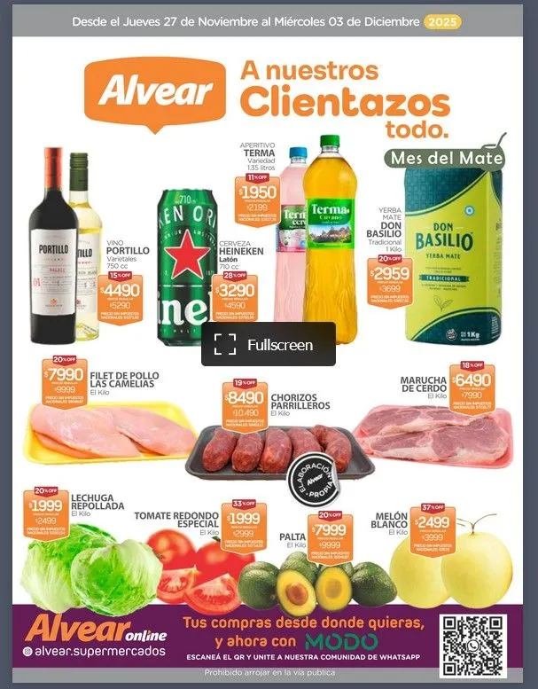 Ofertas de Super Alvear Ofertas 27 de noviembre al 3 de diciembre 2025 - Página del catálogo