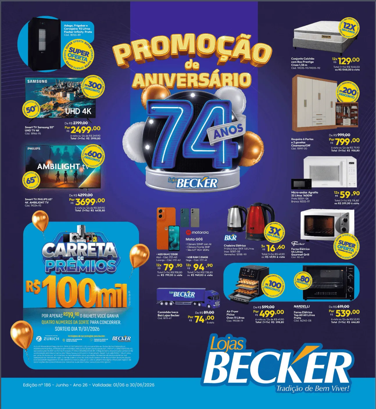 Encarte de Lojas Becker 1 de junho até 30 de junho 2026 - Pagina 1