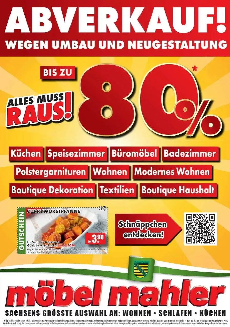 Möbel Mahler Angebote von 15. Juni bis 23. Juni 2026 - Prospekt seite 1