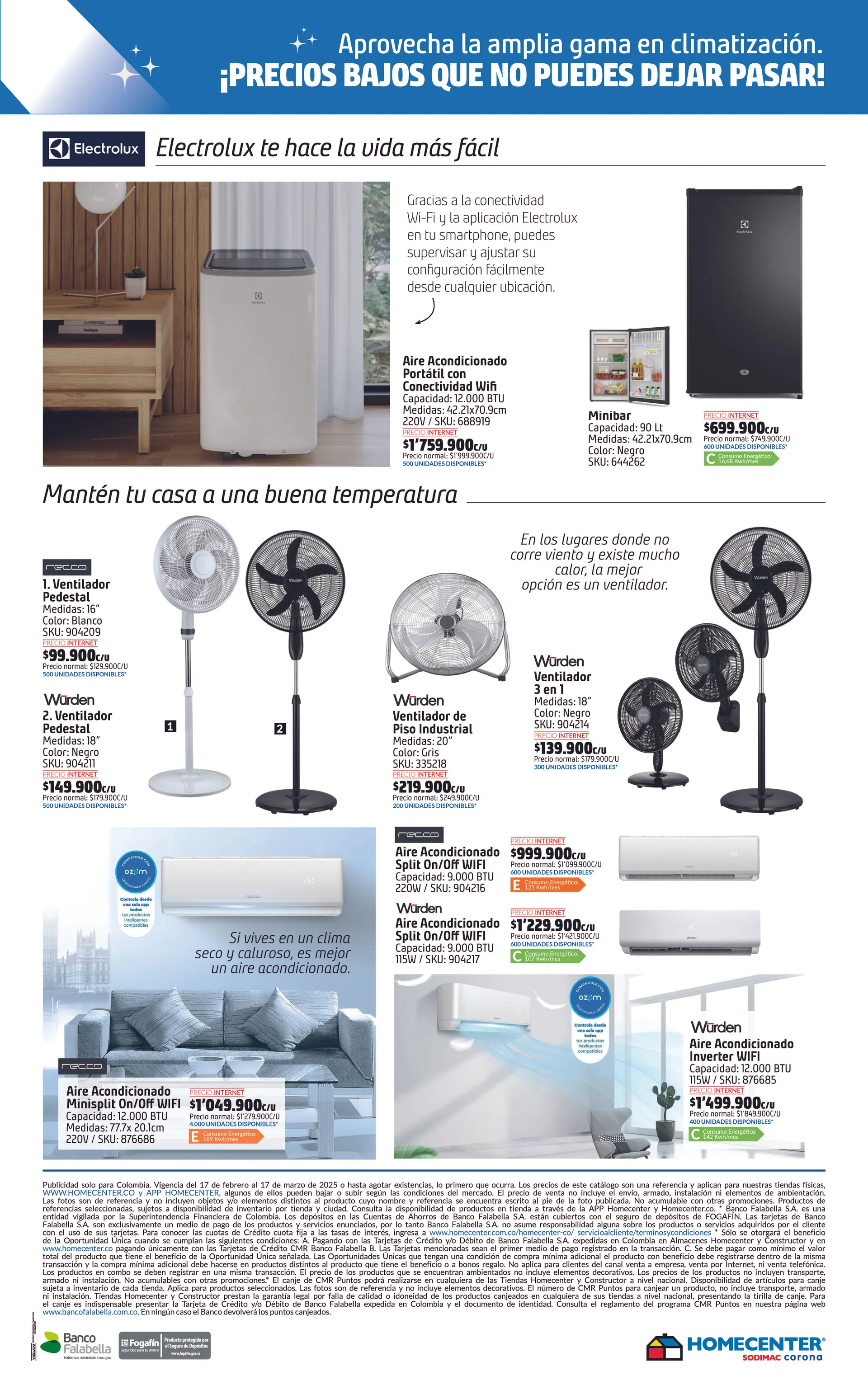 Catalogo de Homecenter Especial de climatización 24 de febrero al 17 de marzo 2025 - Pag 4