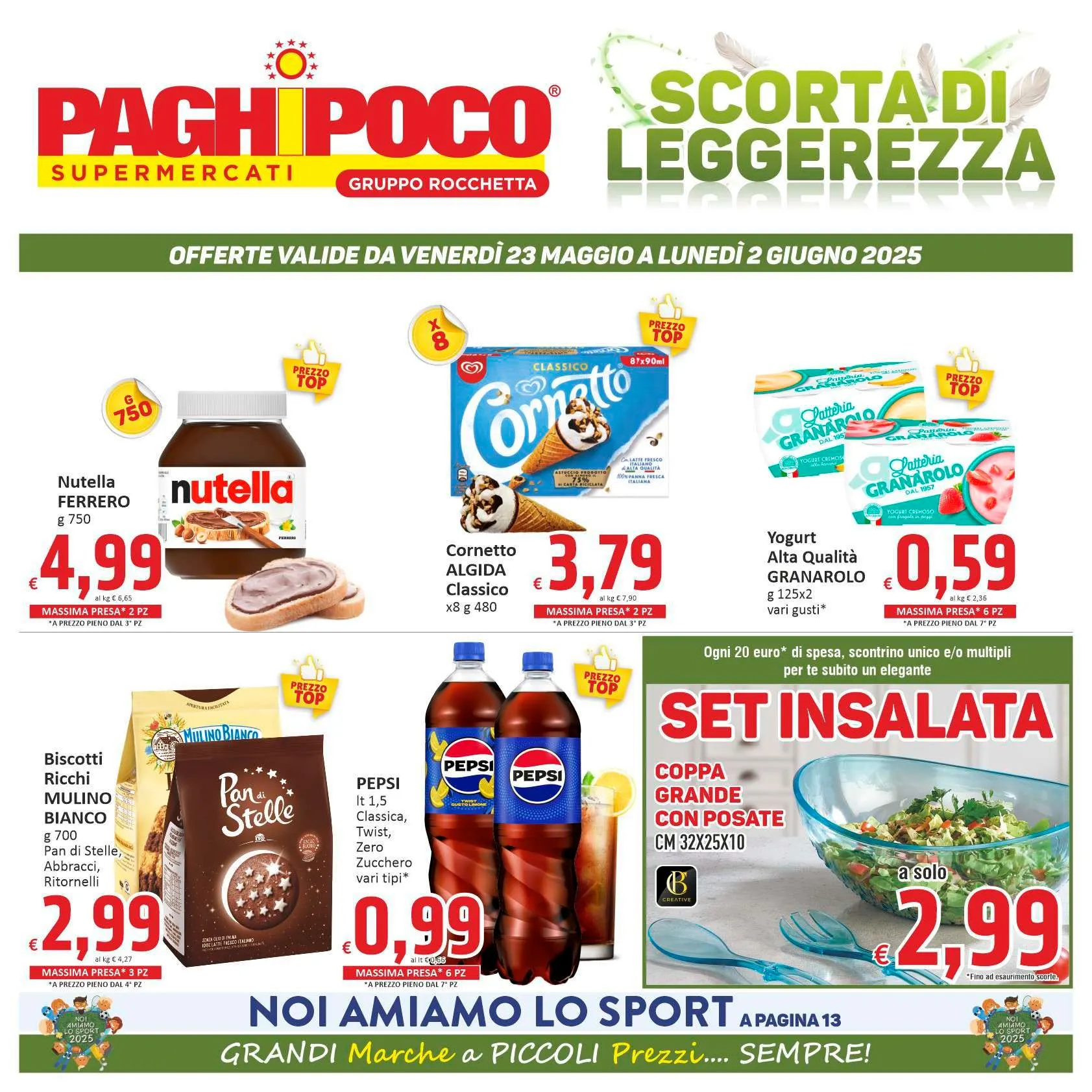 Paghi Poco Volantini da 23 maggio a 2 giugno di 2025 - Pagina del volantino 1