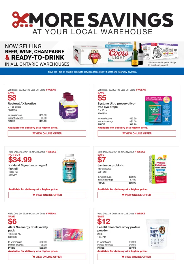 More Costco savings from January 21 to January 28 2025 - flyer page 10