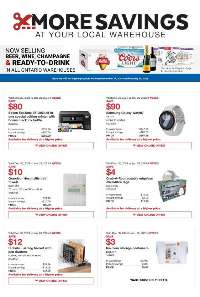 More Costco savings from January 21 to January 28 2025 - flyer page 4