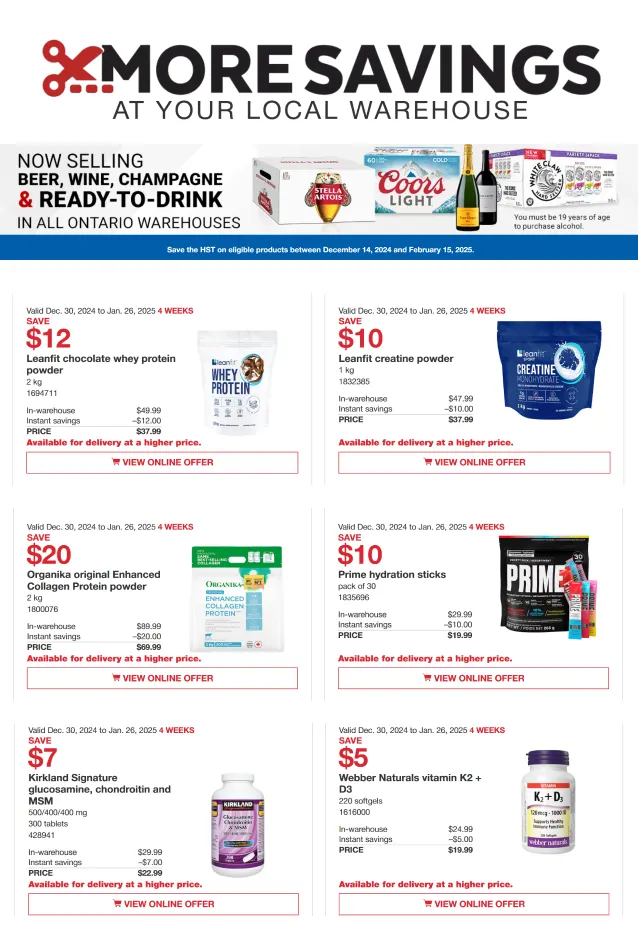More Costco savings from January 21 to January 28 2025 - flyer page 7
