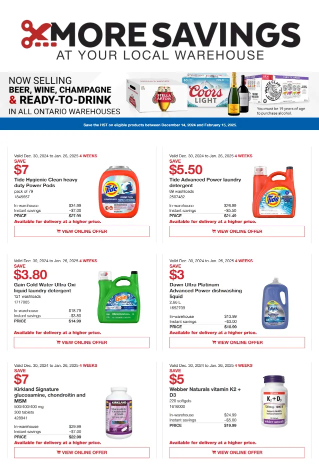 More Costco savings from January 21 to January 28 2025 - flyer page 9