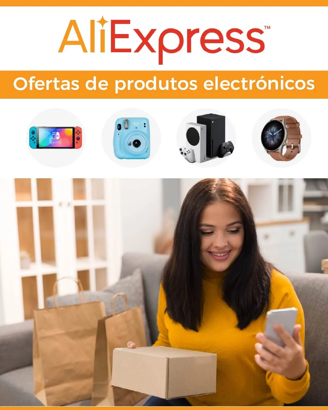Folheto AliExpress Promoções Eletrônicos de 23 de junho até 28 de junho 2024 - Pagina