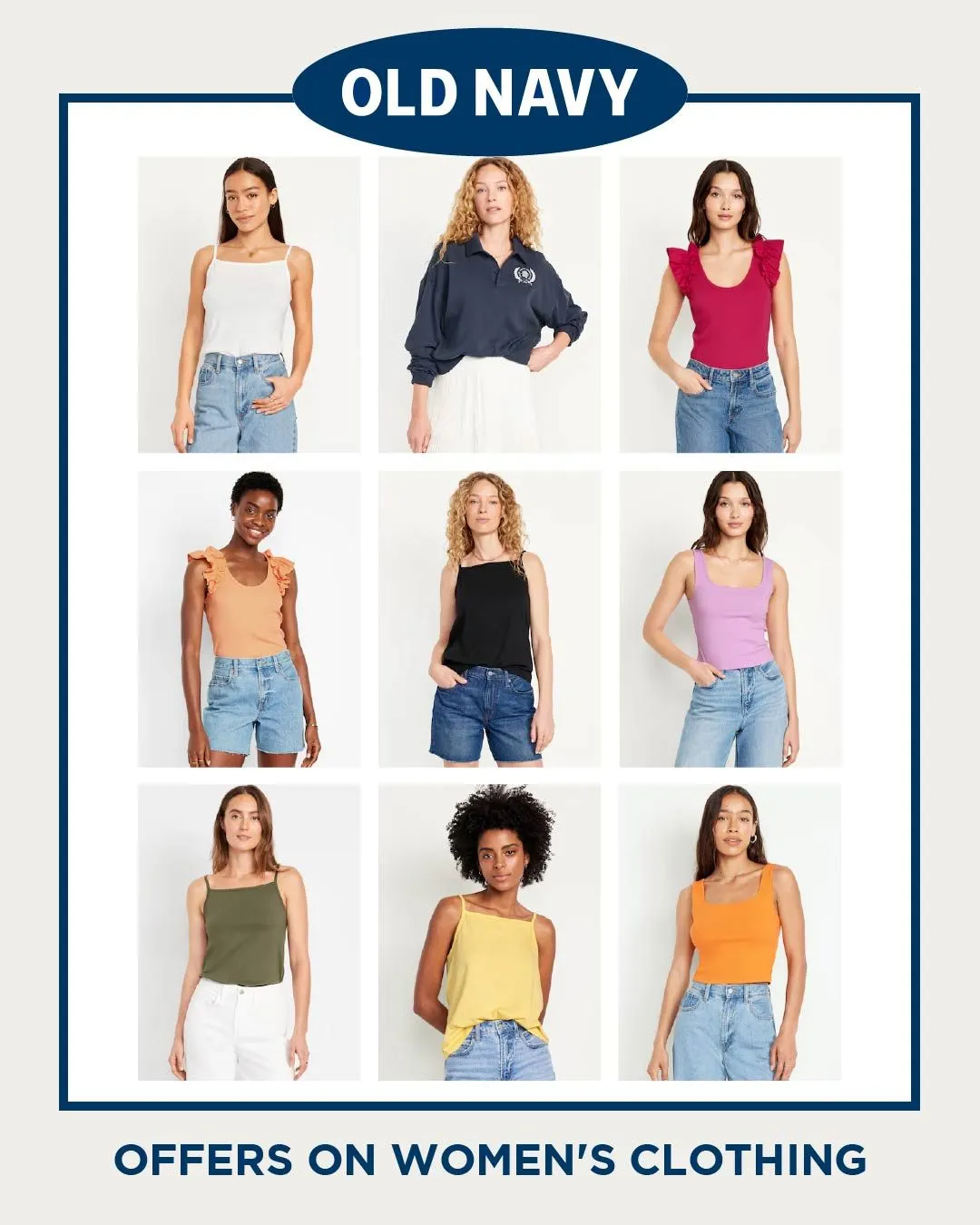 Old Navy Women's Clothing Deals from October 5 to October 10 2024 - flyer page