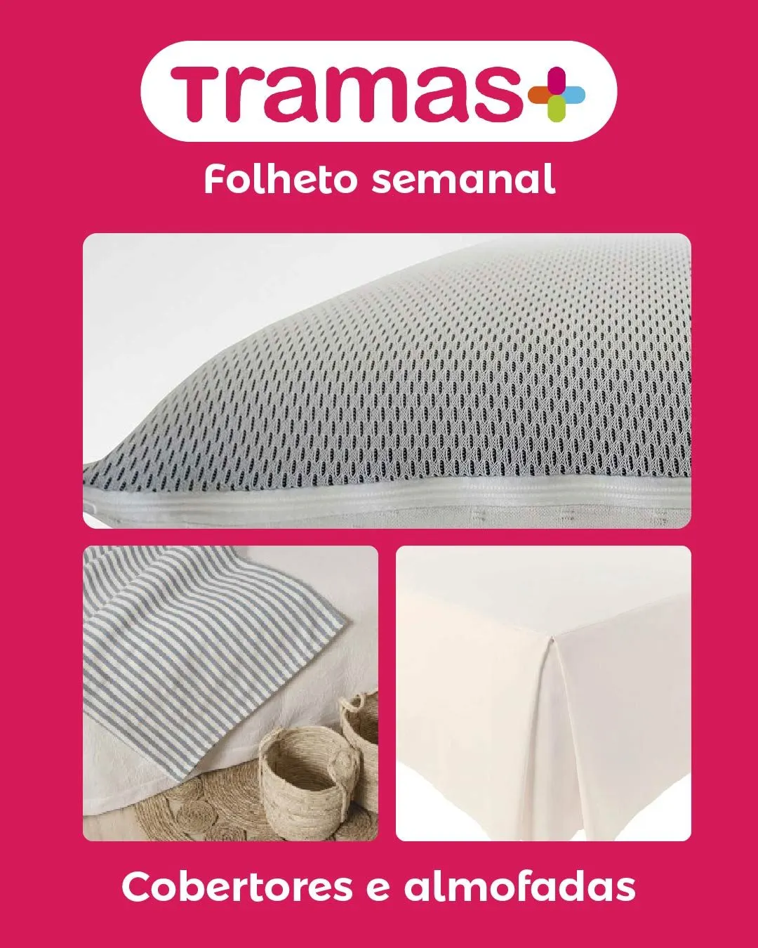 Folheto Ofertas de cobertores e almofadas. de 23 de março até 28 de março 2024 - Pagina 