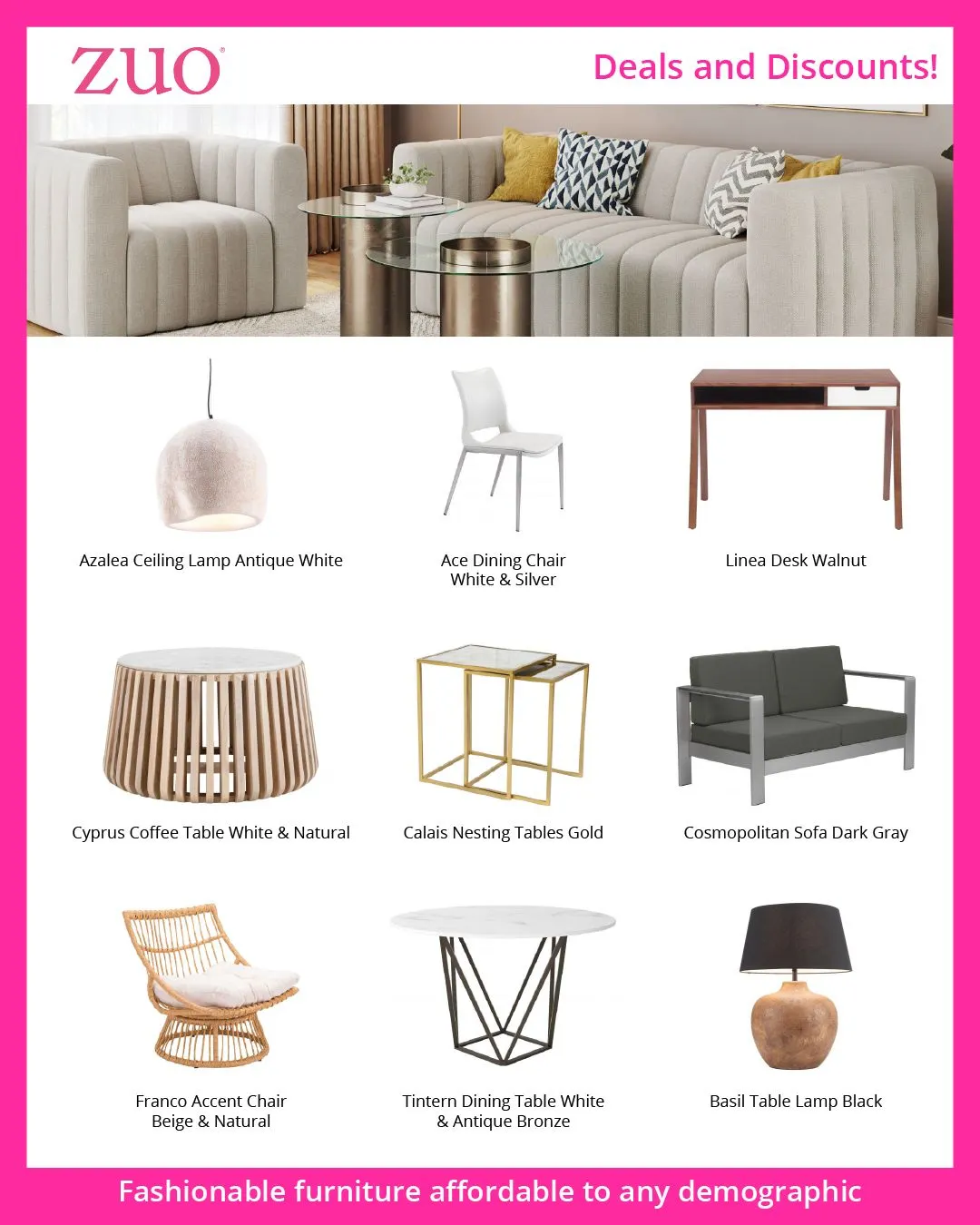 Weekly ad Zuo Modern from March 31 to April 5 2024 - Page 