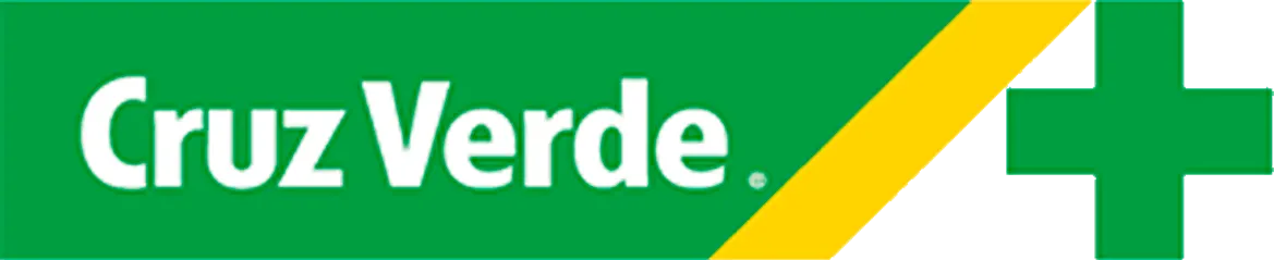 Cruz verde logo de catálogo