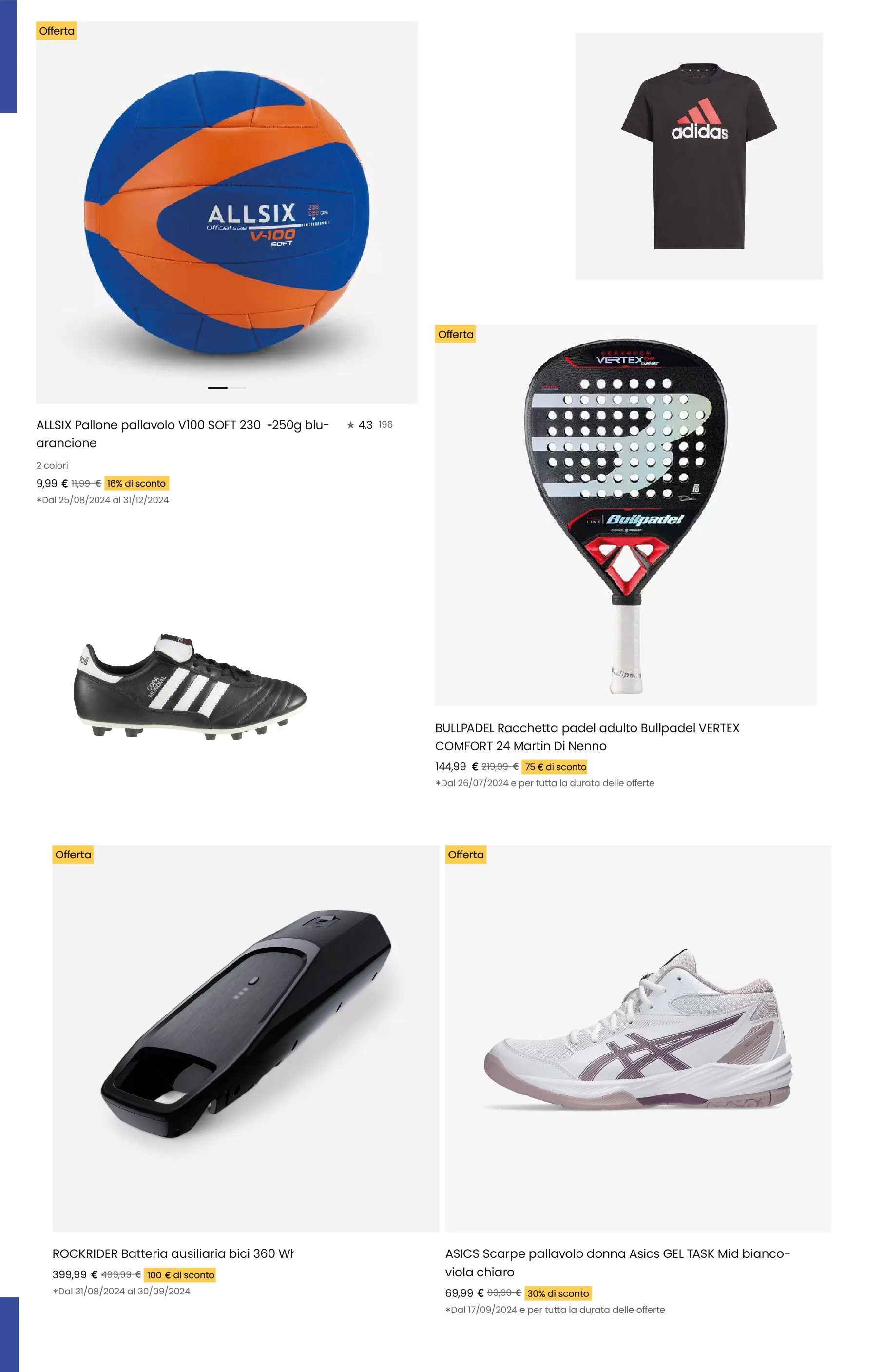 Decathlon Annuncio settimanale da 23 settembre a 10 ottobre di 2024 - Pagina del volantino 6