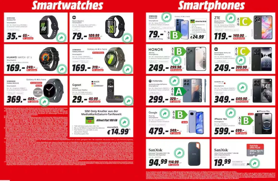 Saturn Prospekte von 21. Juli bis 9. August 2025 - Prospekt seite 4