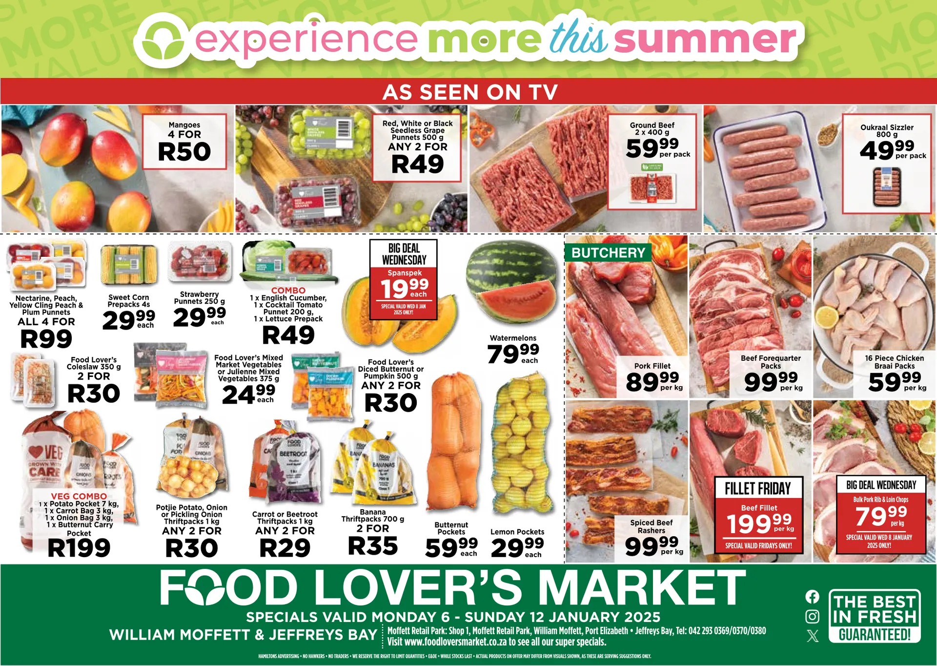 Food Lover's Market Eastern Cape from 6 January to 12 January 2025 - Catalogue Page 1