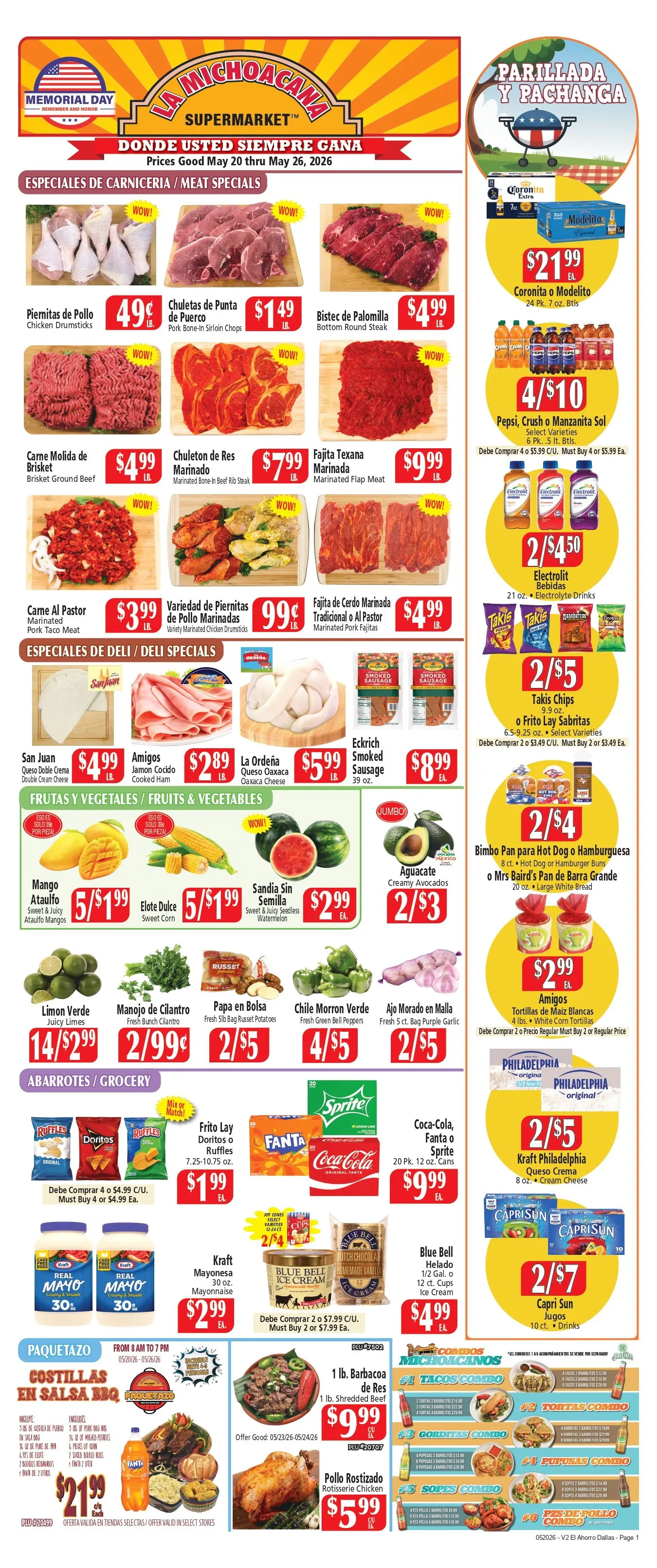 Weekly promotion Weekly ads spanning from May 20 to May 26 2026 - Page 1 for Catalogue 365