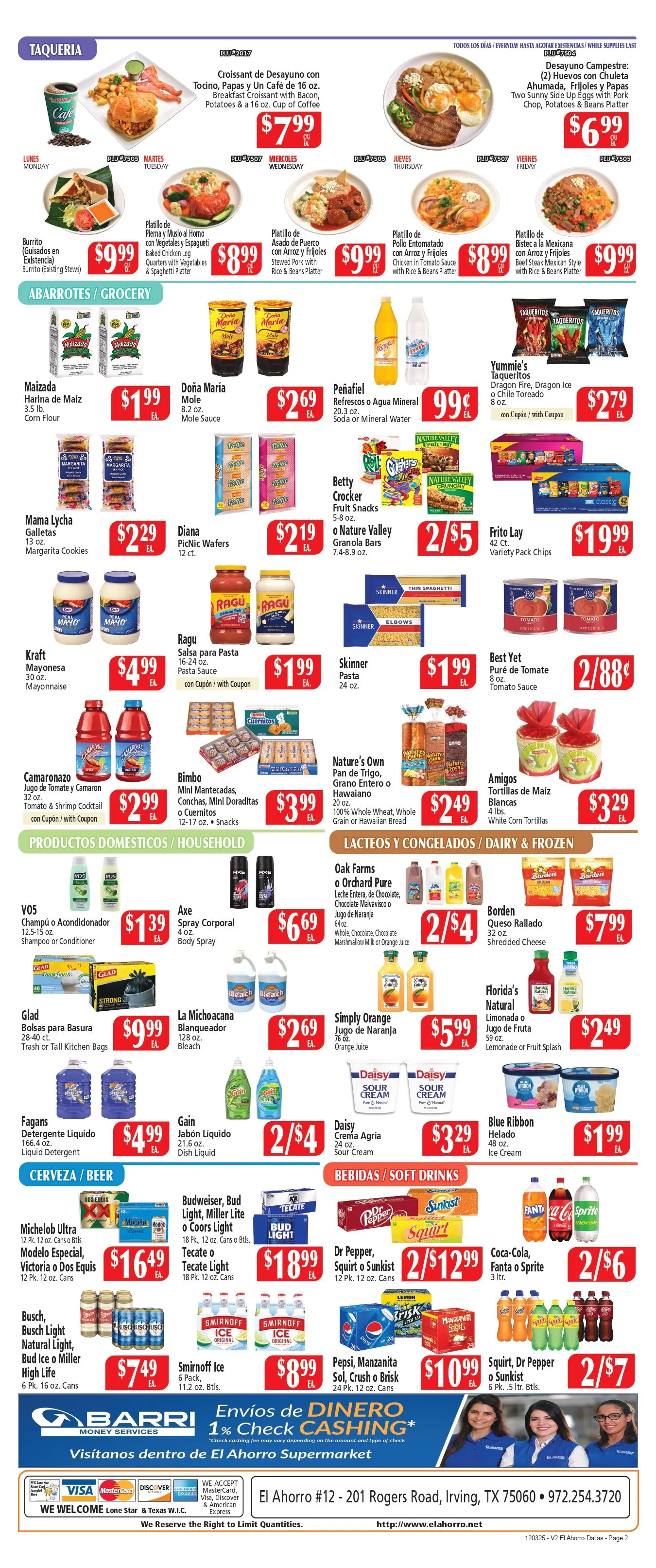Weekly ad El Ahorro Supermarket Ofertas from December 3 to December 9 2025 - Page 2