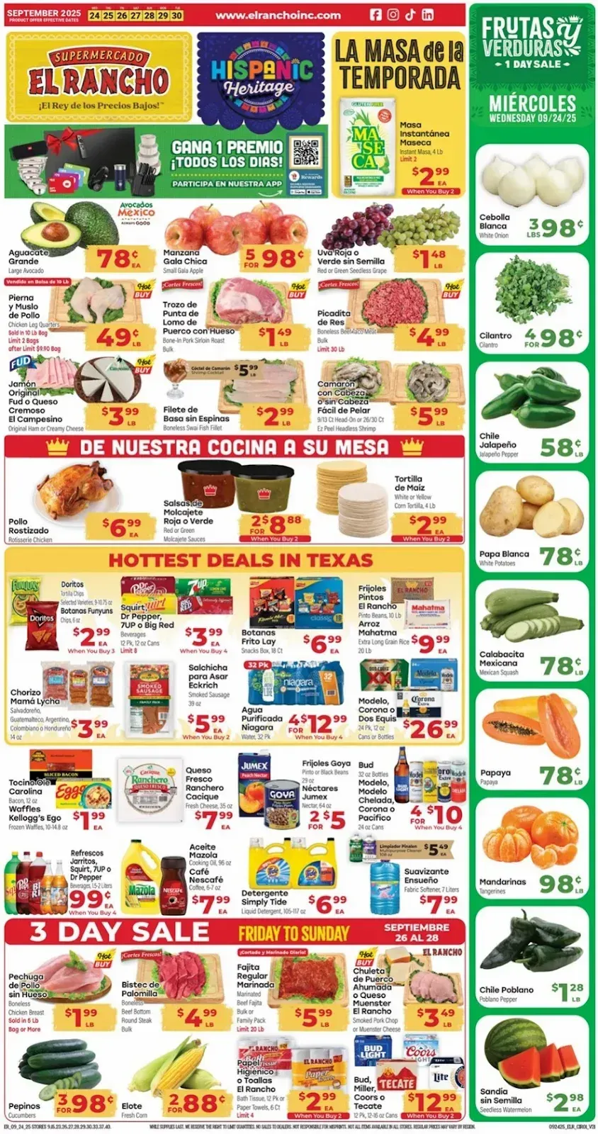 Weekly ad El Rancho Sales from September 24 to September 30 2025 - Page 1