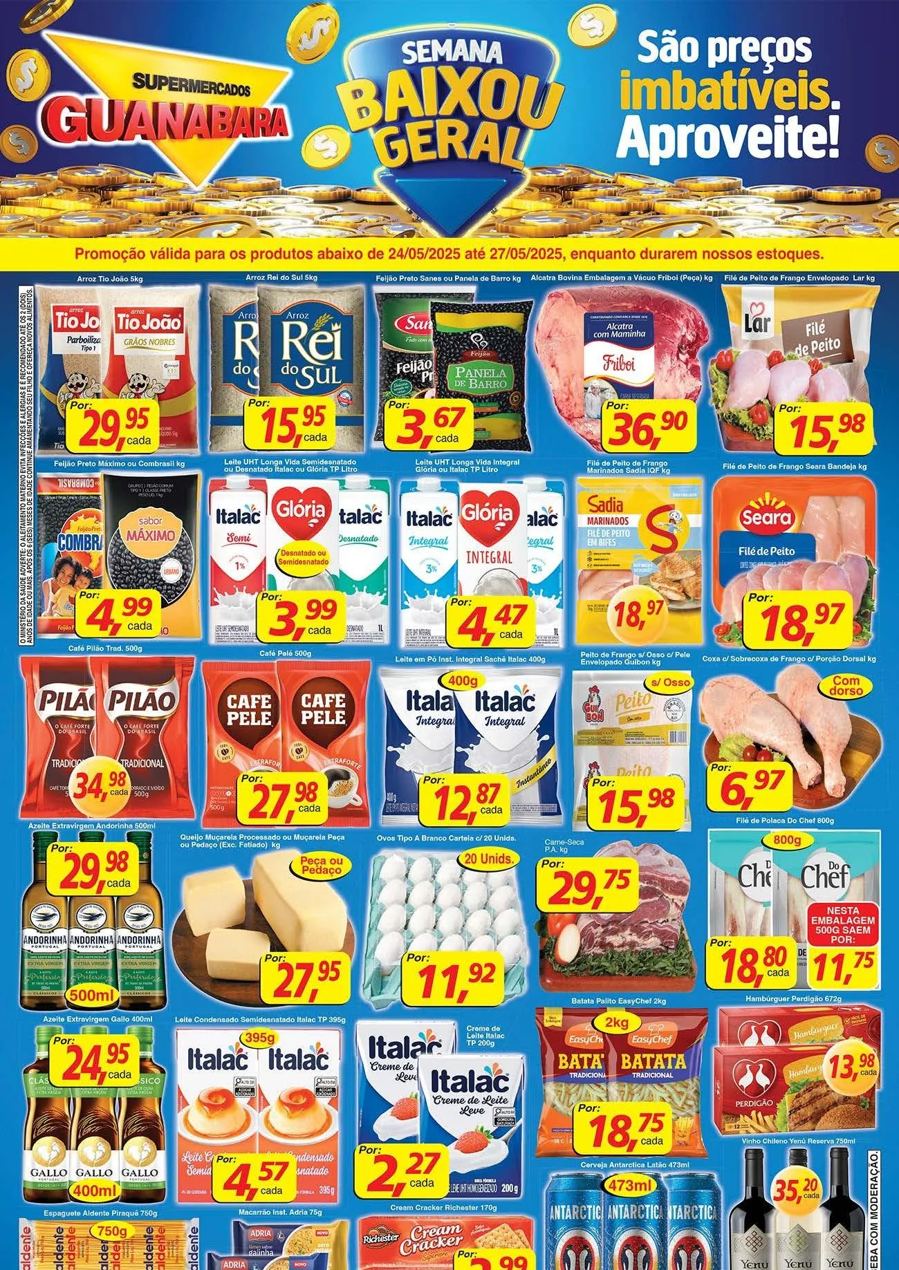 Encarte de Supermercados Guanabara 24 de maio até 28 de maio 2025 - Pagina 1