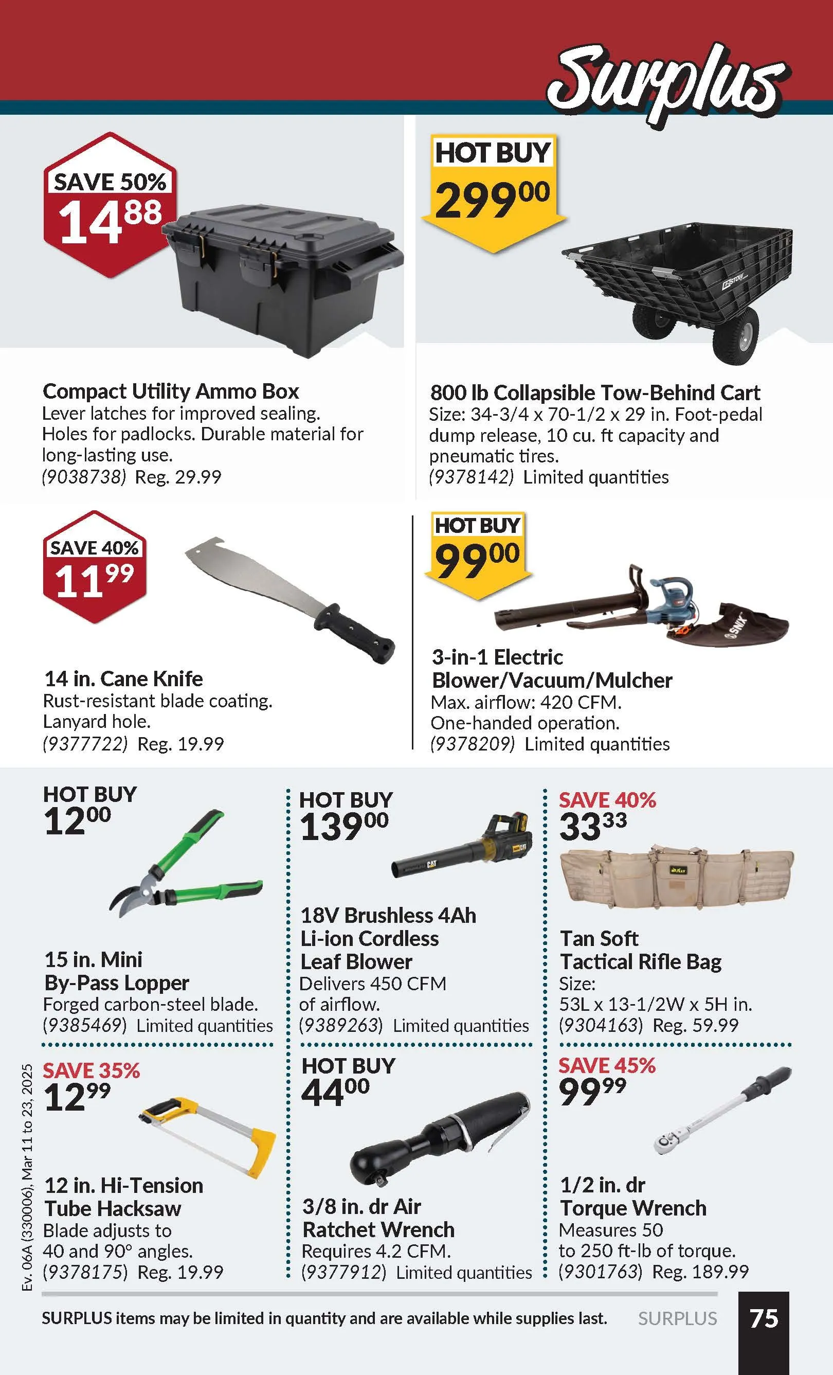 Princess Auto Weekly Ad from March 10 to March 23 2025 - flyer page 71