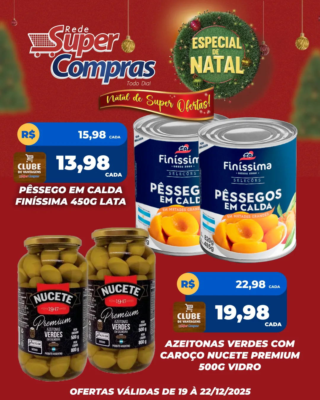 Encarte de Rede Super Compras Ofertas 19 de dezembro até 22 de dezembro 2025 - Pagina 1