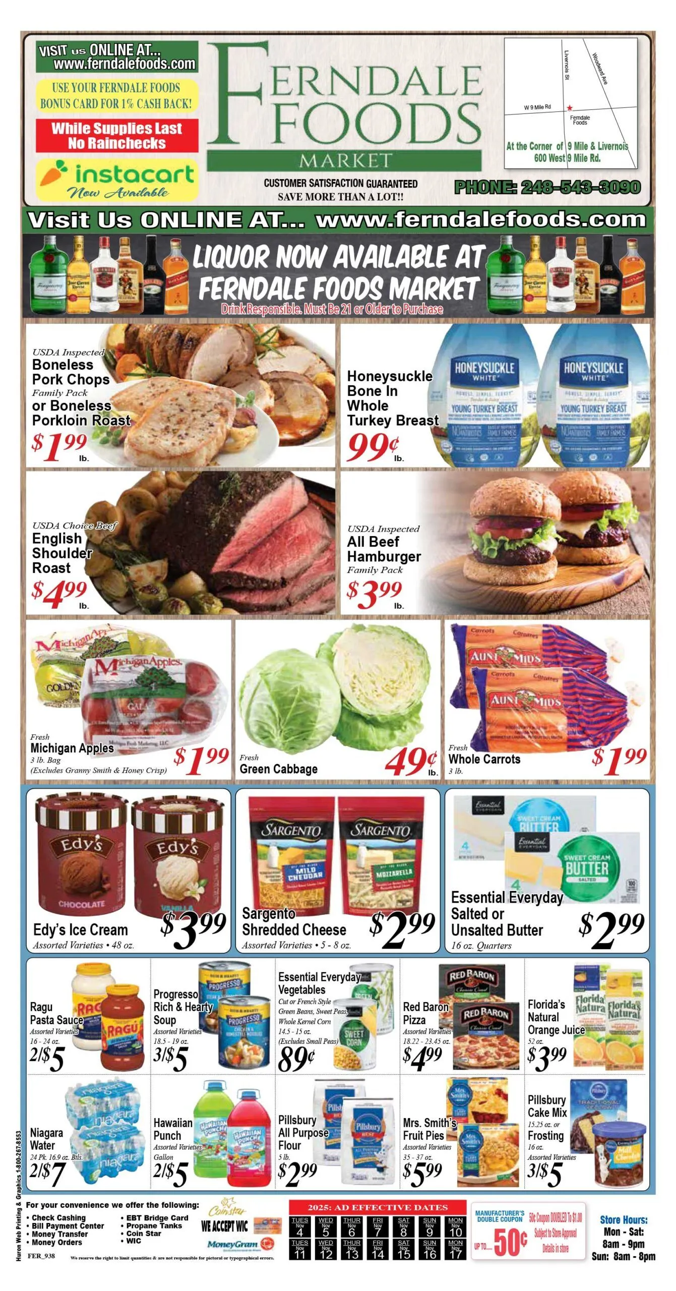Weekly ad Ferndale Foods Sales from November 4 to November 17 2025 - Page 1